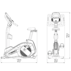 Ergometer EMB-600 Exercise Bike -ActiveGear Store dkn technology ergometer emb 600 exercise bike 7