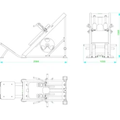 F2G Hack Squat Multifunctional Machine -ActiveGear Store dkn technology f2g hack squat multifunctional machine 4