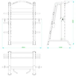 F2G Smith Machine Multifunctional Machine -ActiveGear Store dkn technology f2g smith machine multifunctional machine 4
