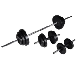 VIDAXL Power Towerbarbell And Dumbbell Set 30.5Kg -ActiveGear Store vidaxl power towerbarbell and dumbbell set 30.5kg 6