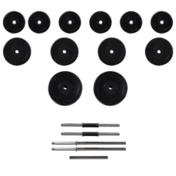 VIDAXL Power Towerbarbell And Dumbbell Set 30.5Kg -ActiveGear Store vidaxl power towerbarbell and dumbbell set 30.5kg 7