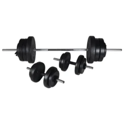 VIDAXL Power Towerbarbell And Dumbbell Set 60.5Kg -ActiveGear Store vidaxl power towerbarbell and dumbbell set 60.5kg 6