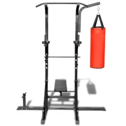 VIDAXL Sit-Up Bench Boxing Bag Power Tower 8 VIDAXL Sit-Up Bench Boxing Bag Power Tower -ActiveGear Store vidaxl sit up bench boxing bag power tower 2