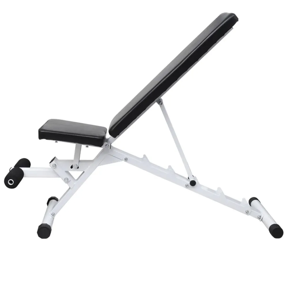VIDAXL Workout Bench With Barbell Dumbbell Set 30,5kg 3 VIDAXL Workout Bench With Barbell Dumbbell Set 30,5kg - Image 3